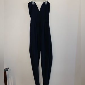 Charlotte Russe XS Black Strapless Romper